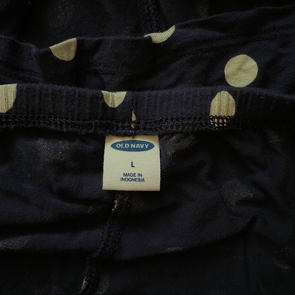 Old Navy cross-back romper, polka dot, w’s large - Picture 3 of 4